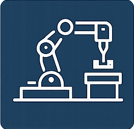 Roboterarm bei einem automatisierten Montageprozess